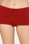 Zivame Anti-Microbial Medium Rise Full Coverage Boyshorts - Sundried Tomato — thumbnail 4